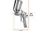 Pistola para pintar con compresor 2mm Truper 13060 LVMP - Miniatura 2 | aztools.co