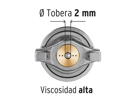 Pistola para pintar con compresor 2mm Truper 13060 LVMP - Foto 4 | aztools.co