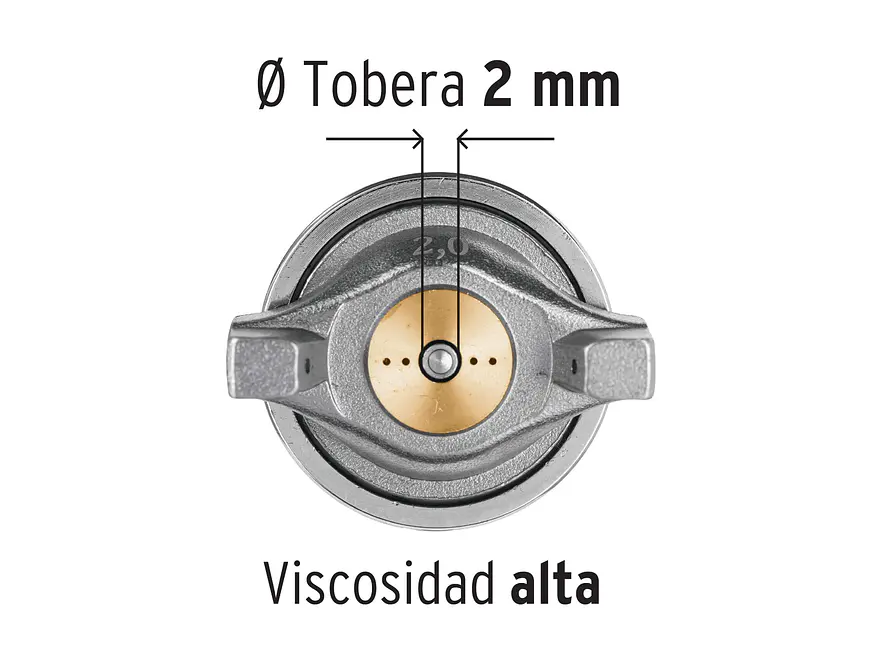 Pistola para pintar con compresor 2mm Truper 13060 LVMP - Foto 4 | aztools.co