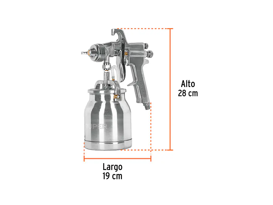 Pistola para pintar de baja presión 1.8mm Truper 14087 HVHP - Foto 4 | aztools.co