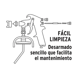 Pistola para pintar de baja presión 1.5mm Truper 14037