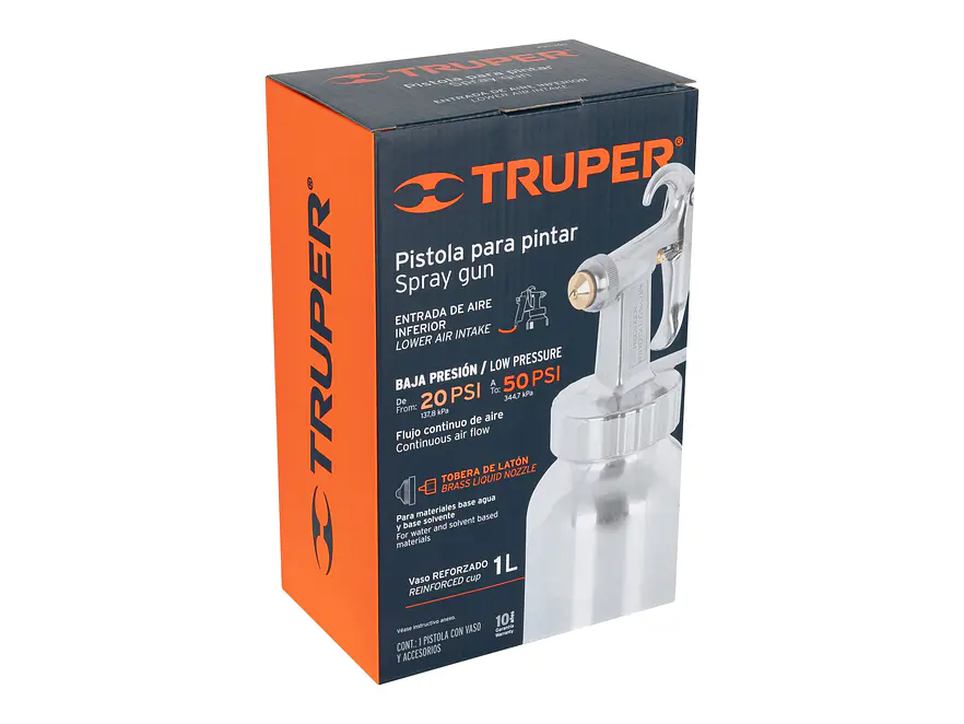 Pistola para pintar de baja presión 1.5mm Truper 14037 - Foto 4 | aztools.co