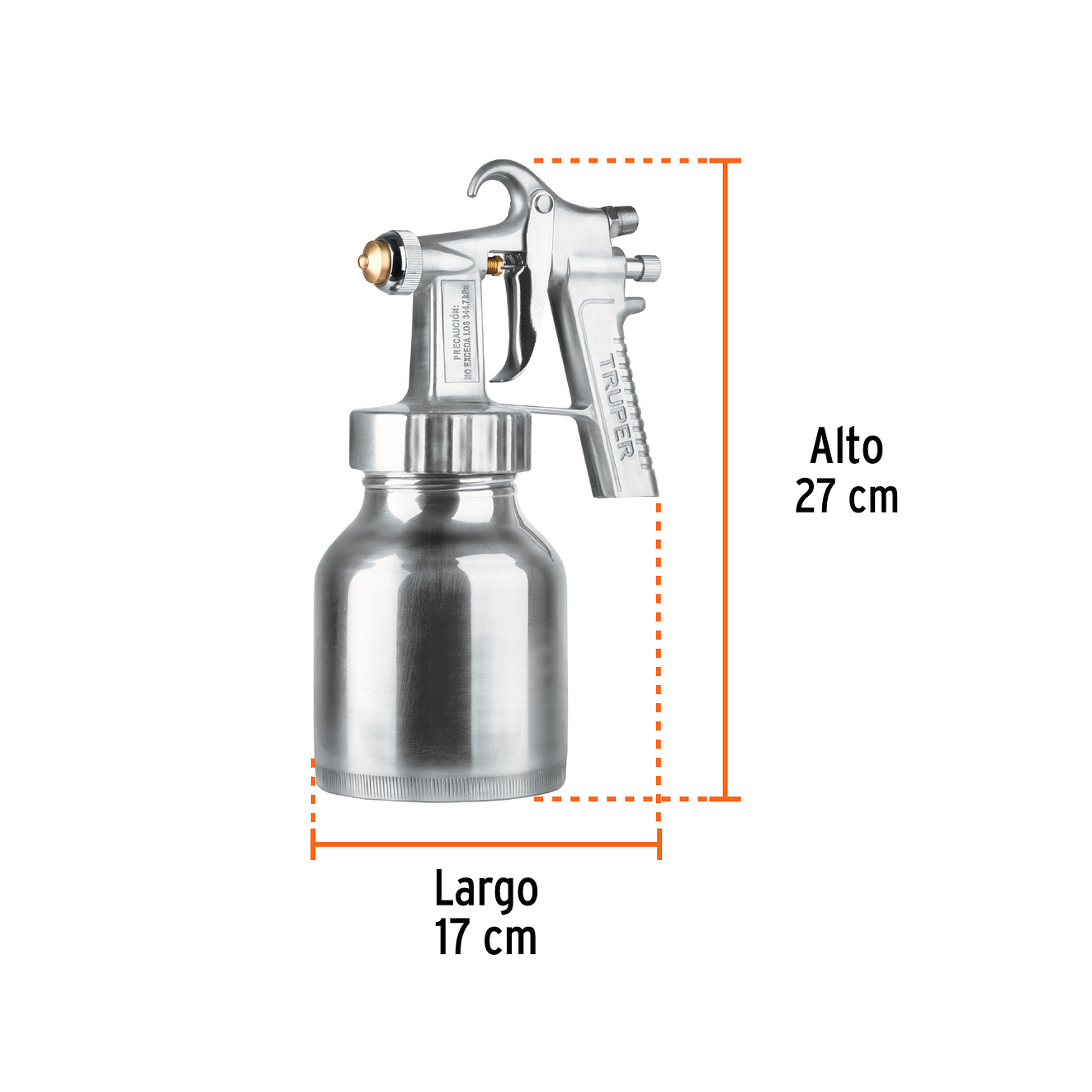 Pistola para pintar de baja presión 1.5mm TRUPER 14037 5