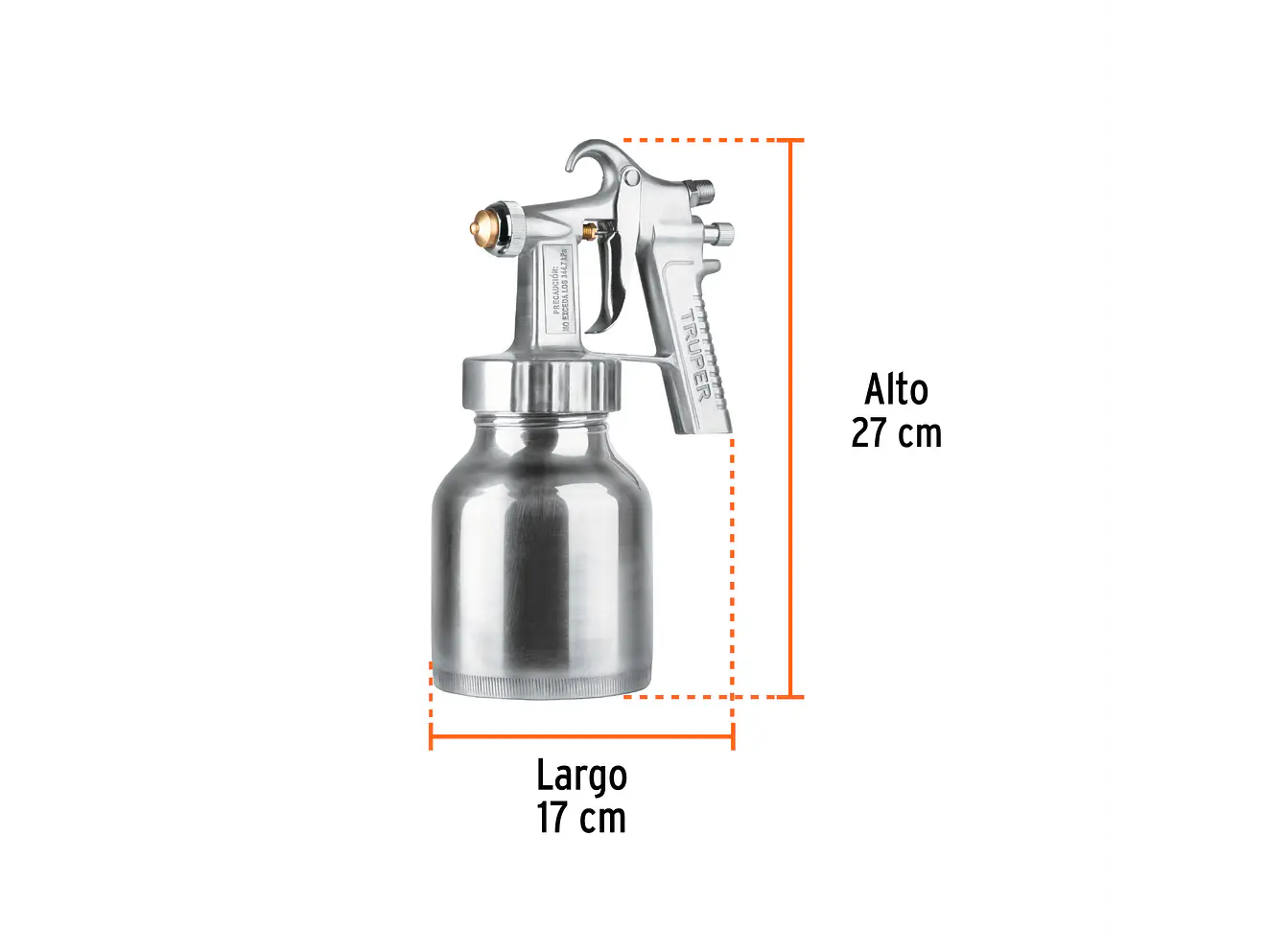 Pistola para pintar de baja presión 1.5mm Truper 14037 - Foto 5 | aztools.co