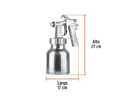 Pistola para pintar de baja presión 1.5mm Truper 14037 - Foto 5 | aztools.co