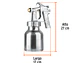 Pistola para pintar de baja presión 1.5mm Truper 14037 - Miniatura 5 | aztools.co