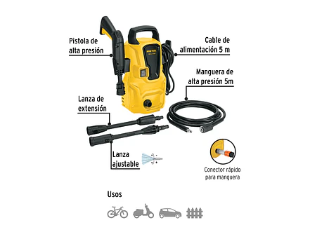 Hidrolavadora Eléctrica Pretul 29004 1350 PSI 1.6 HP  - Foto 2 | aztools.co