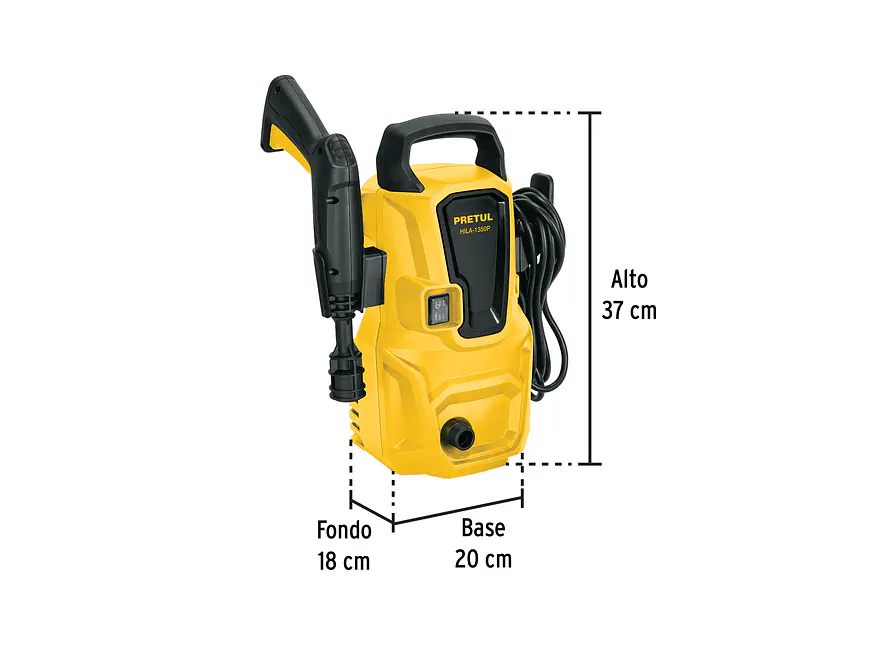 Hidrolavadora Eléctrica Pretul 29004 1350 PSI 1.6 HP  - Foto 6 | aztools.co