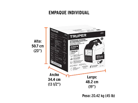 Planta Eléctrica Inverter Truper 103279 2.2kW 2,200 W Silenciosa con encendido remoto - Foto 5 | aztools.co