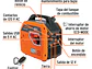Planta Eléctrica Inverter Truper 103279 2.2kW 2,200 W Silenciosa con encendido remoto - Miniatura 2 | aztools.co