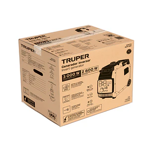 Planta Eléctrica Inverter Truper 103773 3kW 3,000 W Silenciosa con encendido manual