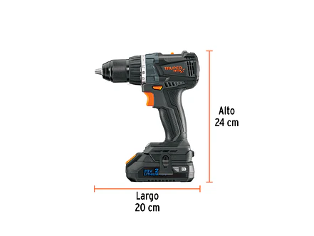 Taladro Inalámbrico TRUPER 101452 20V Brushless con 2 Baterías MAX-20T - Foto 2 | aztools.co
