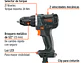 Taladro Inalámbrico TRUPER 101404 20V Brushless 1/2