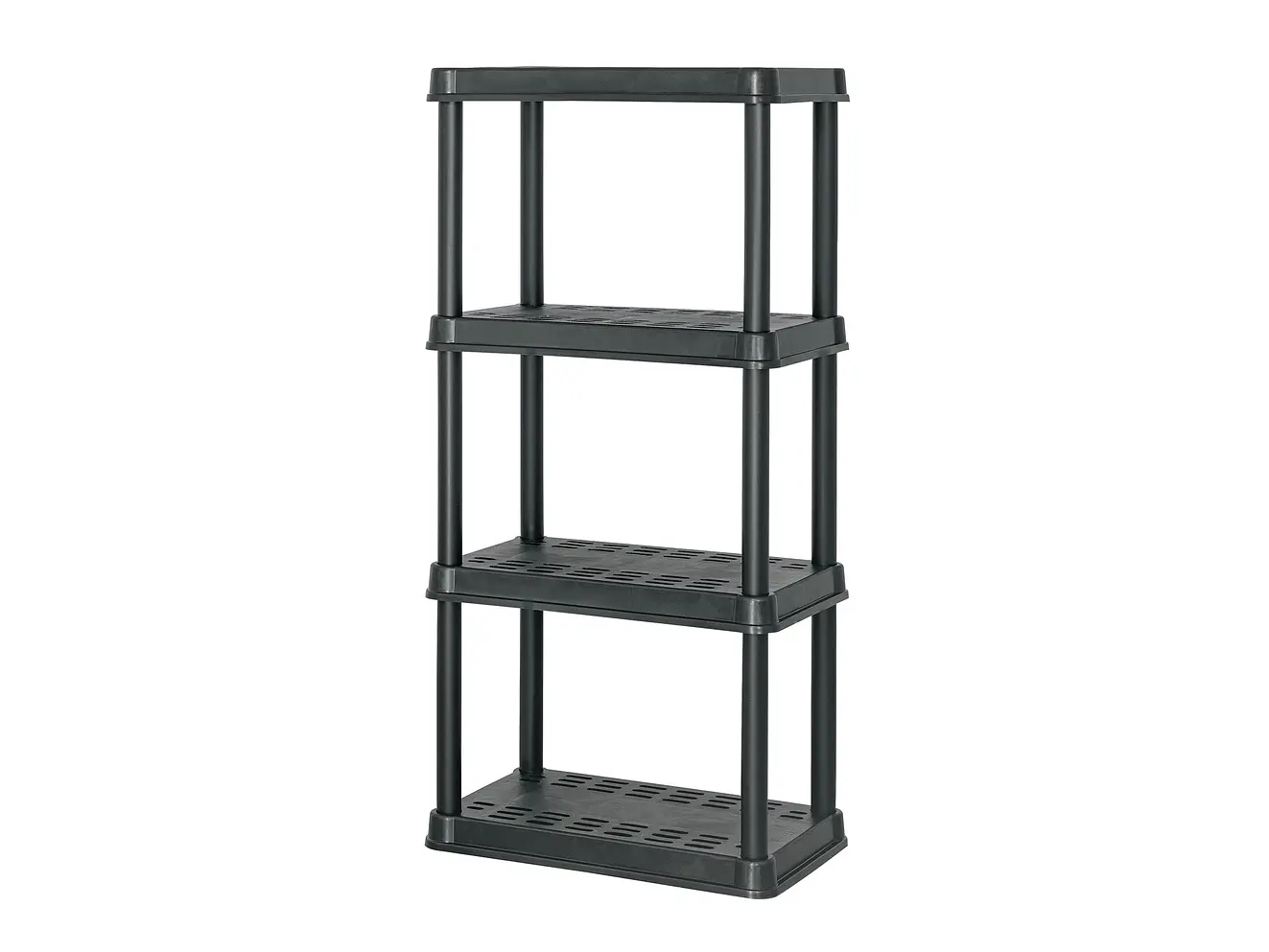 Estante de Plástico Pretul 20682, 4 Repisas, 125x38x61, Cap. 45 Kg - Envío a todo Colombia | aztools.co