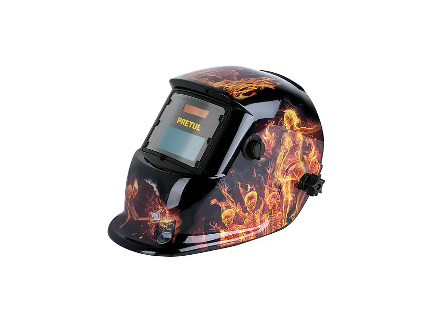 Careta Electrónica para Soldar Pretul 27355, Fuego, Sombra 9-13 - Foto 1 | aztools.co