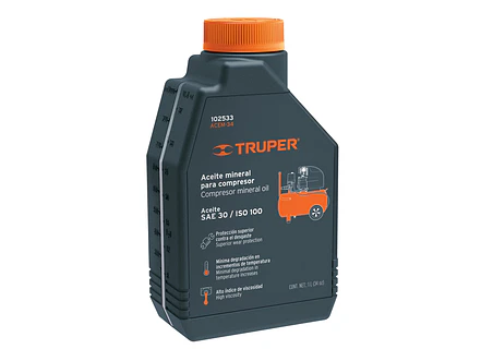 Aceite Mineral para Compresor Truper 102533, 1000ml (34oz) - Envío a todo Colombia | aztools.co