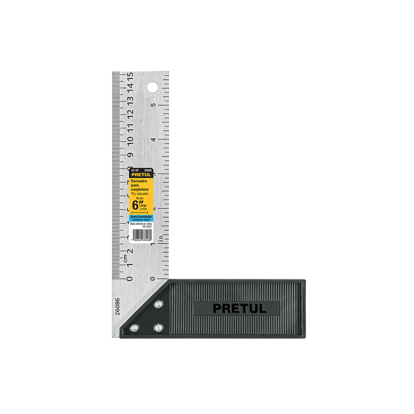 Escuadra para Carpintero Pretul 26086, 6