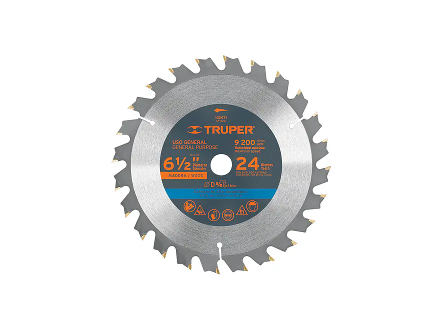 Disco Sierra para Madera Truper 102471, 6-1/2