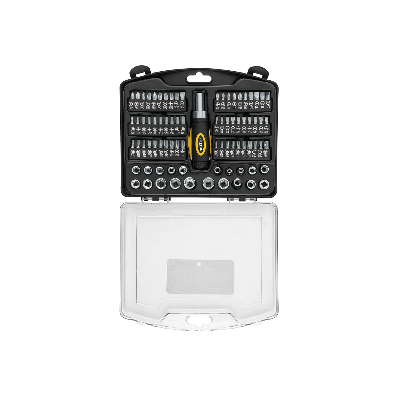 Juego de 81 Herramientas Pretul 23972, 1/4