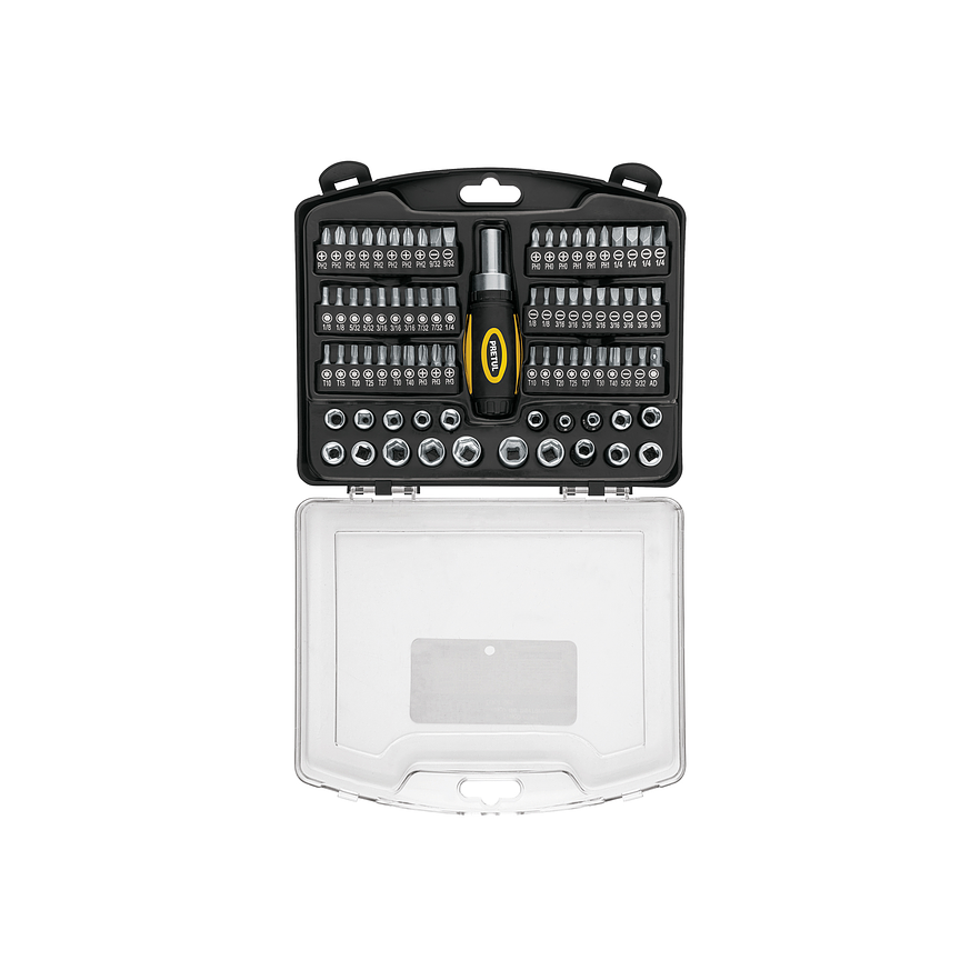 Juego de 81 Herramientas Pretul 23972, 1/4