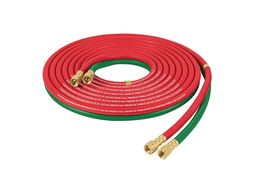 Manguera Cuata Reforzada Truper 103297, 6 m para Oxiacetileno - Foto 1 | aztools.co