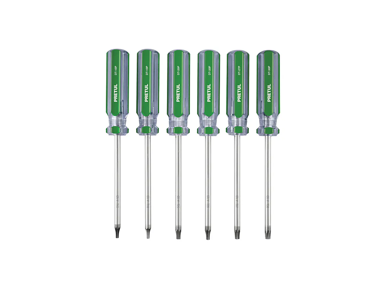 Juego de 6 Destornilladores Torx Pretul 27192, con Mango de PVC - Foto 1 | aztools.co