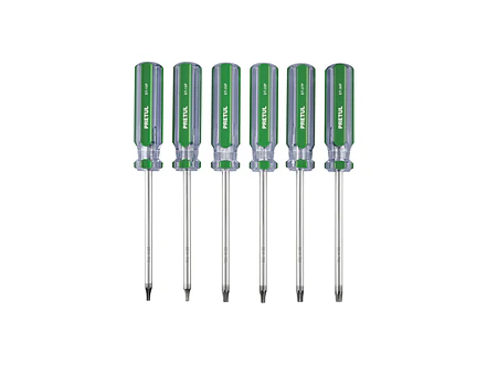 Juego de 6 Destornilladores Torx Pretul 27192, con Mango de PVC - Foto 1 | aztools.co