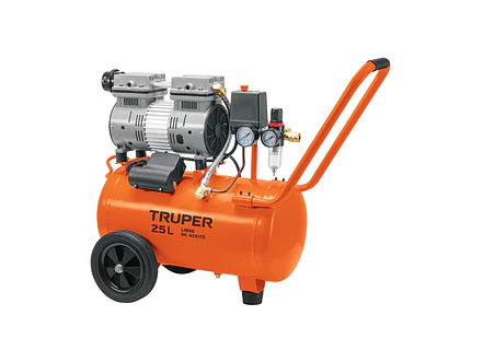 Compresor de Aire Silencioso Truper 102958, 25 L, 2 HP - Foto 1 | aztools.co