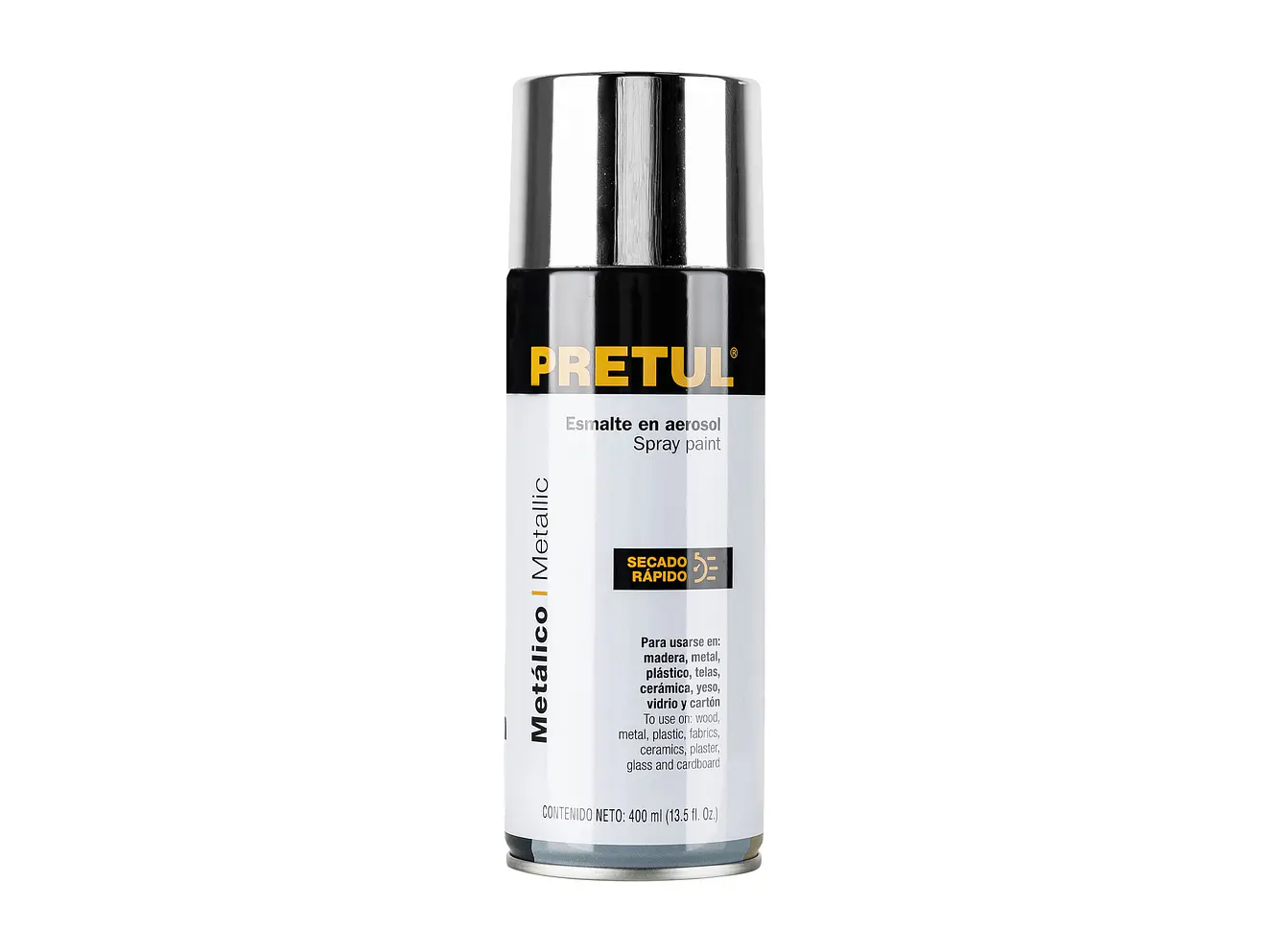 Pintura en Aerosol Metálica Pretul 27177, Cromo 300 ml - Envío a todo Colombia | aztools.co