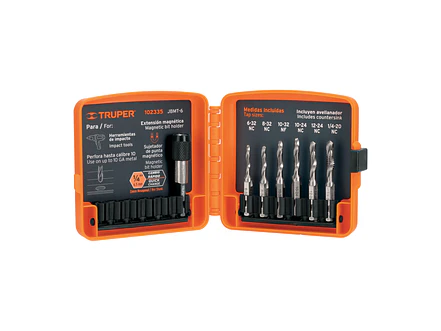 Juego de 6 Brocas Machuelo Truper 102335, para Metal - Foto 1 | aztools.co