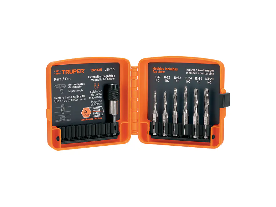 Juego de 6 Brocas Machuelo Truper 102335, para Metal - Foto 1 | aztools.co
