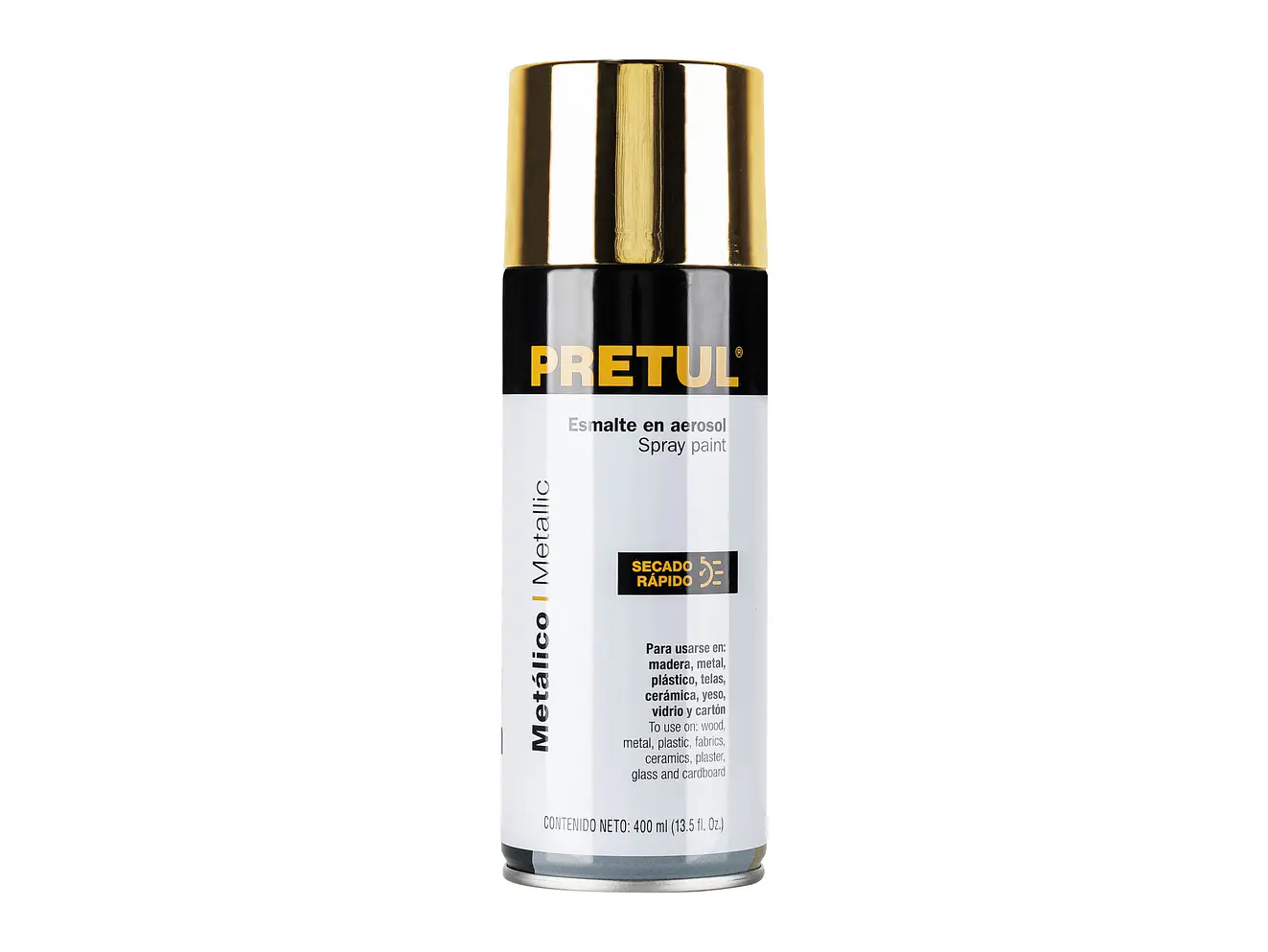 Pintura en Aerosol Metálica Pretul 27180, Oro 300 ml - Envío a todo Colombia | aztools.co