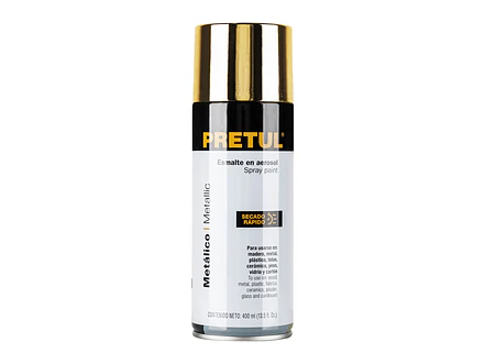 Pintura en Aerosol Metálica Pretul 27180, Oro 300 ml - Envío a todo Colombia | aztools.co