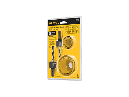 Juego de 6 Sierra Copas Pretul 29100, de Acero al Carbono - Foto 1 | aztools.co