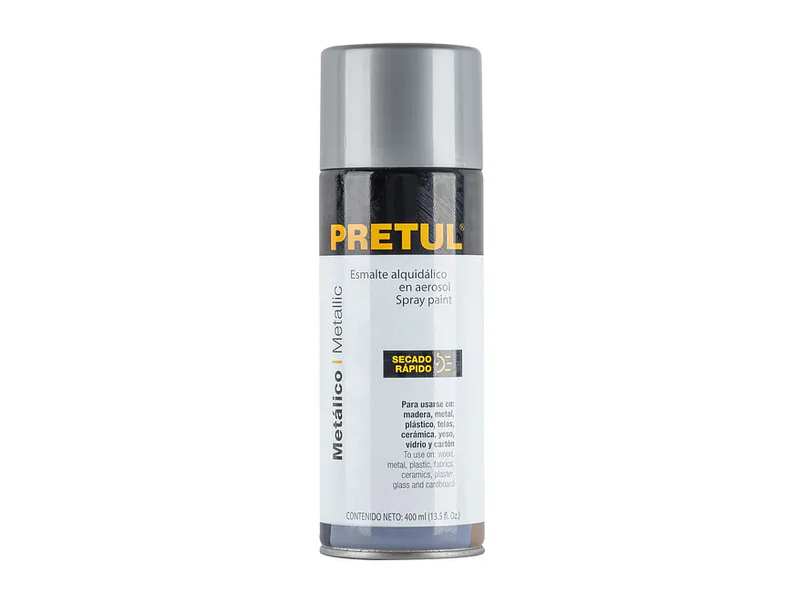 Pintura en Aerosol Metálica Pretul 27174, Plata 300 ml - Envío a todo Colombia | aztools.co