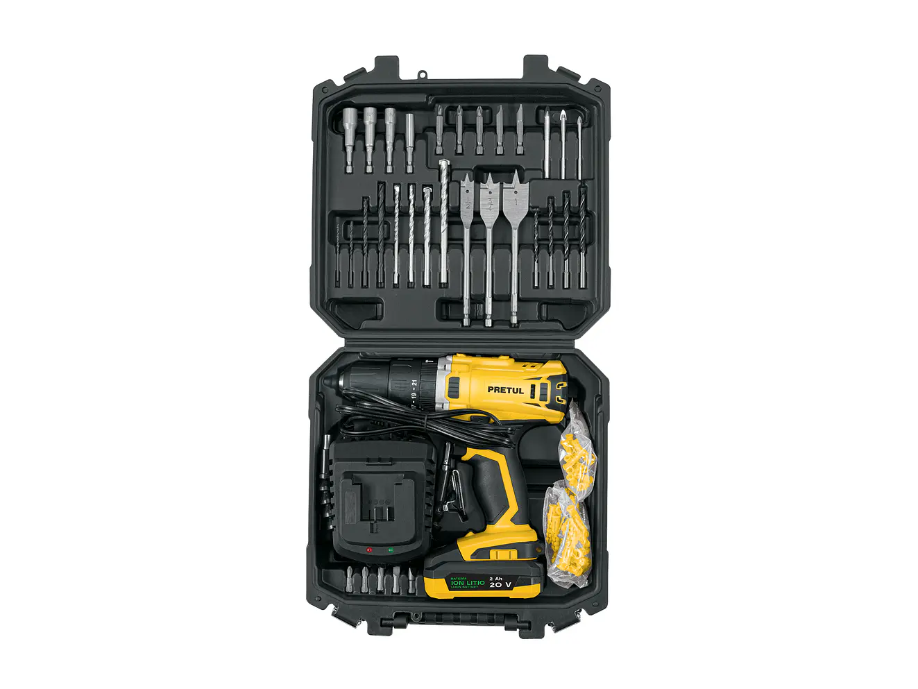 Kit Taladro Percutor Pretul 29000, 1/2