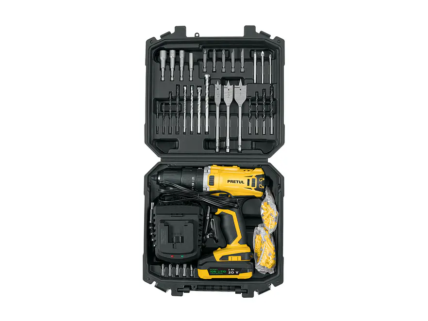 Kit Taladro Percutor Pretul 29000, 1/2