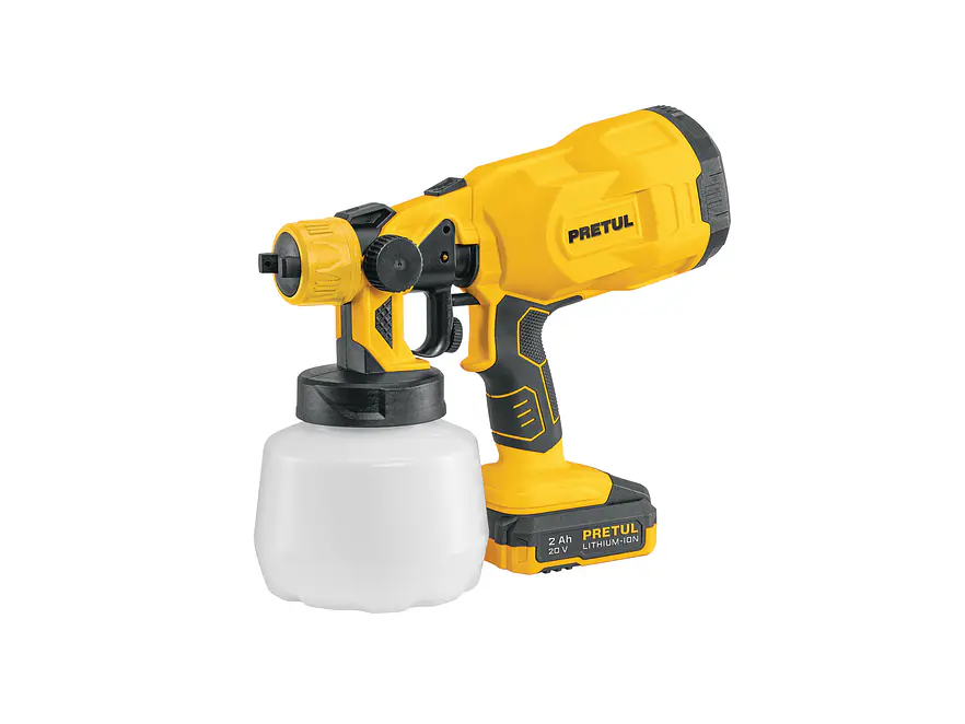 Pistola para Pintar Pretul 29010, 20V, con 1 Batería 2Ah - Foto 1 | aztools.co