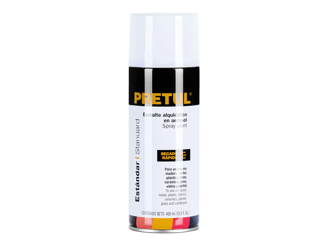 Pintura en Aerosol Pretul 27171, Blanco Brillante 400 ml - Envío a todo Colombia | aztools.co