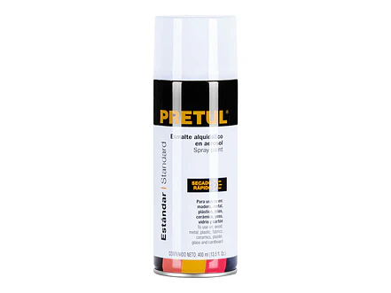 Pintura en Aerosol Pretul 27171, Blanco Brillante 400 ml - Envío a todo Colombia | aztools.co