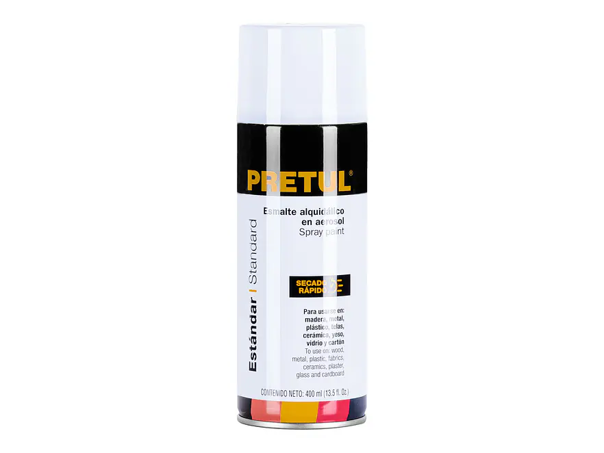 Pintura en Aerosol Pretul 27171, Blanco Brillante 400 ml - Envío a todo Colombia | aztools.co