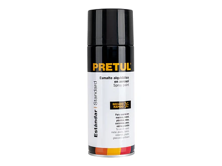 Pintura en Aerosol Pretul 27172, Negro Mate 400ml - Envío a todo Colombia | aztools.co