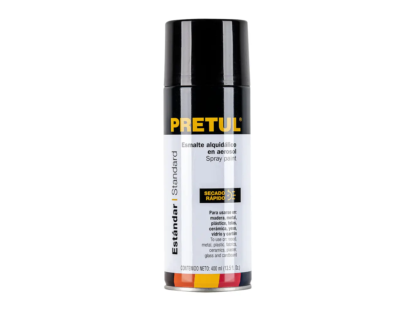 Pintura en Aerosol Pretul 27183, Negro Satín 400 ml - Envío a todo Colombia | aztools.co