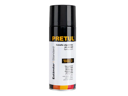 Pintura en Aerosol Pretul 27170, Negro Brillante 400 Ml - Envío a todo Colombia | aztools.co
