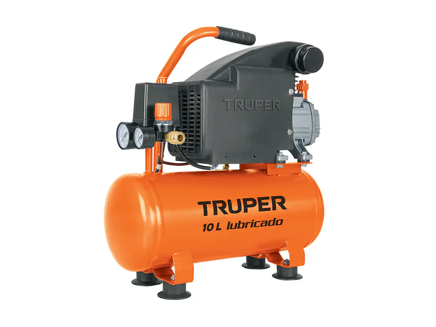Compresor Lubricado Truper 103030, 10L, 2 HP, Horizontal - Foto 1 | aztools.co