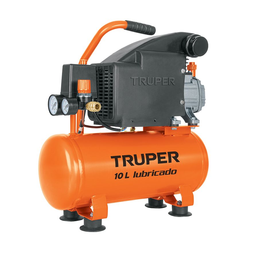 Compresor Lubricado Truper 103030, 10L, 2 HP, Horizontal - Foto 1 | aztools.co