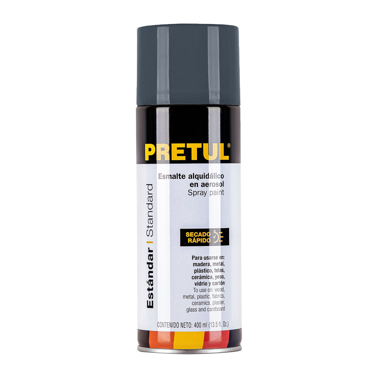 Pintura en Aerosol Pretul 27002, Gris Primario, 400 ml