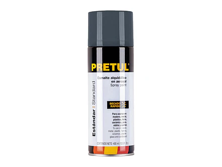 Pintura en Aerosol Pretul 27002, Gris Primario, 400 ml - Envío a todo Colombia | aztools.co