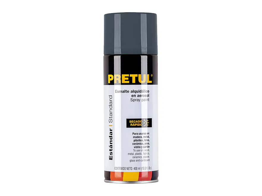 Pintura en Aerosol Pretul 27002, Gris Primario, 400 ml - Envío a todo Colombia | aztools.co