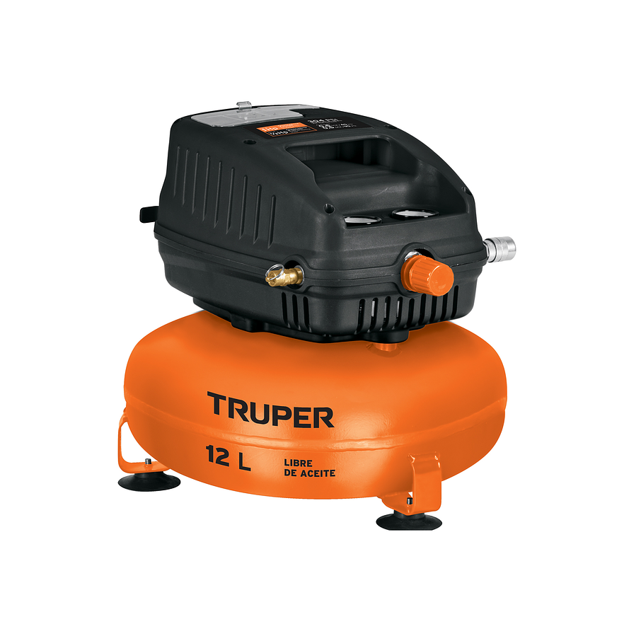 Compresor Libre de Aceite Truper 13824, 12L, 1HP, 127V 1